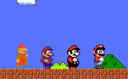 Ein GIF von Super Mario.