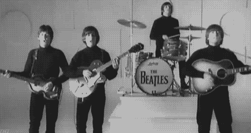 beatles happy birthday song gif with sound