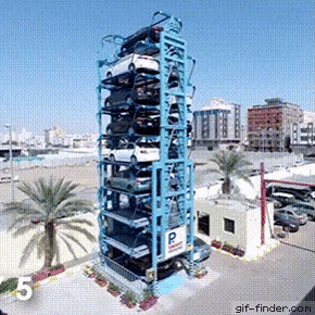 Vertical Parking in funny gifs