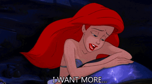 Image result for i want more little mermaid gif