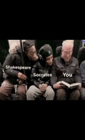 GIF shakespeare socrates you para Instagram