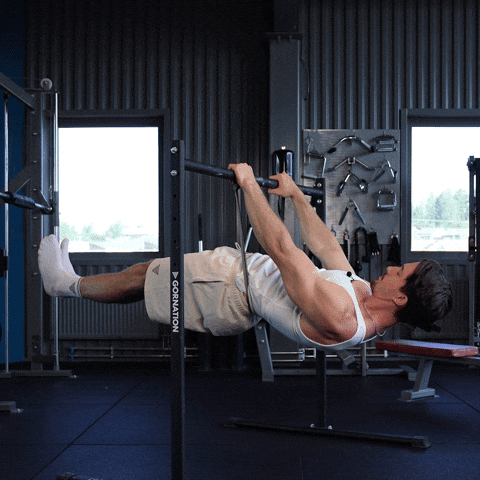 Assisted Front Lever demonstration