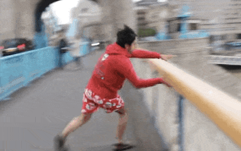 Image result for man jumping from bridge gif