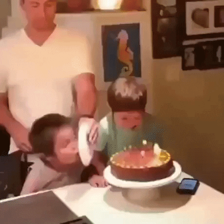 Let me blow the candle in funny gifs