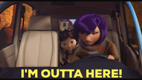 Leaving Emily Blunt GIF by The Animal Crackers Movie