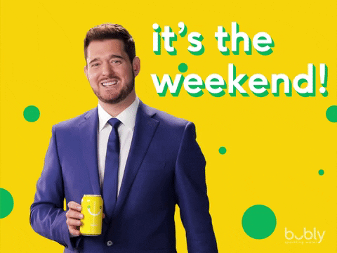 Michael Buble Weekend GIF by bubly - Find & Share on GIPHY