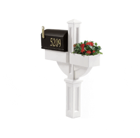 mailbox newspaper holder kit mounted duty heavy flag