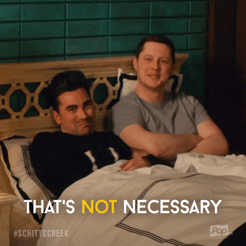David from Schitt's Creek telling you proving your worth isn't necessary.