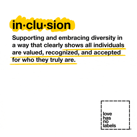 Diversity Inclusion GIF by Love Has No Labels