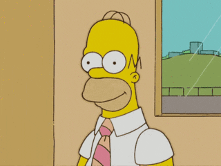 Homer Simpson Licks Lips GIF