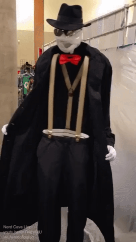 Awesome Invisible man Cosplay in random gifs