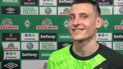 Happy Bundesliga GIF by SV Werder Bremen