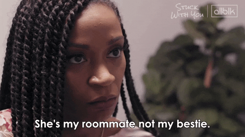 She's roommate not bestie GIF (roommate problems)