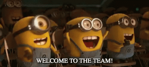 welcome to team gif