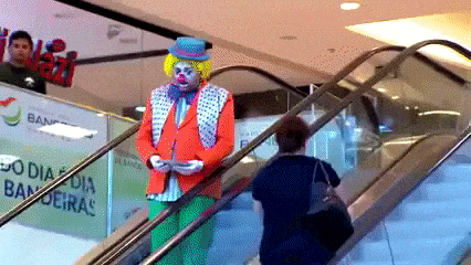 Another reason to hate clown in funny gifs