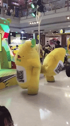 Happy dancing banana in funny gifs