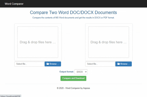 Compare Word DOCX in ASP.NET