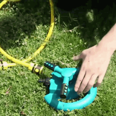 AquaLawn - Automatic 360º Rotating Garden Sprinkler Lawn Watering ...