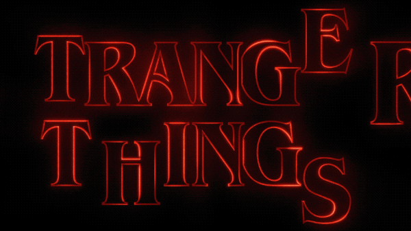Stranger things logo gif 