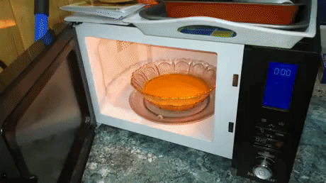 Just wanted to microwave my soup in funny gifs