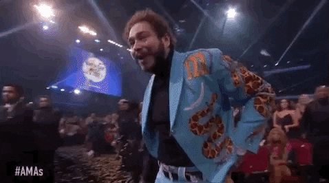 Post Malone GIF by AMAs - Find & Share on GIPHY
