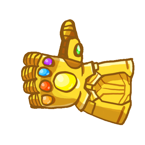 Infinity War Agree Sticker by JenChibi for iOS & Android 
