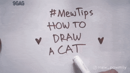How to draw cat in cat gifs