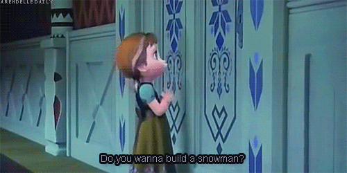 Image result for do you wanna build a snowman gif