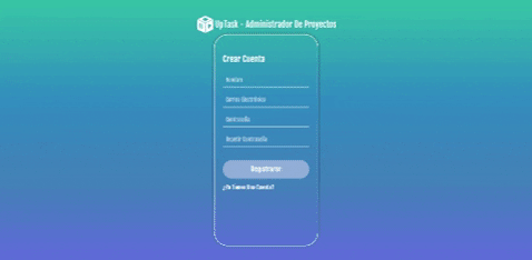 Proyect Full Stack UpTask