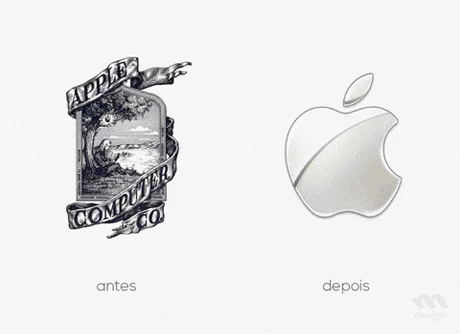 Famous logos Before and After in wow gifs