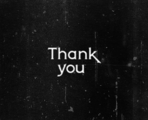 Black And White Thank You GIF by hoppip