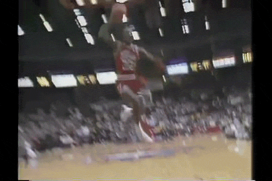 michael jordan listening to music gif