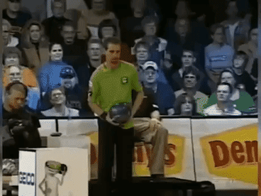 Perfect bowling move in funny gifs