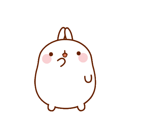 Confused Bunny Sticker by Molang.Official for iOS & Android | GIPHY