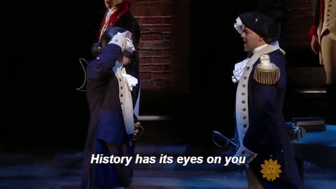 George Washington and Hamilton gif