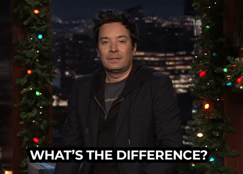 GIF of The Tonight Show saying "what's the difference?"