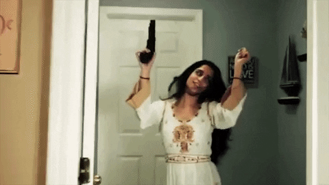 Travel Ban Gun GIF by iLOVEFRiDAY