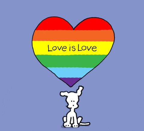 Gay Pride Love GIF by Chippy the Dog - Find & Share on GIPHY