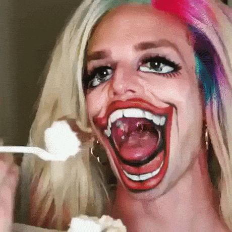 Horrifying makeup in wtf gifs