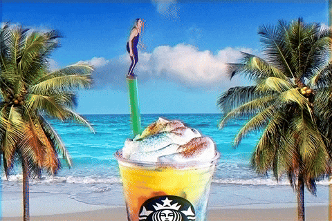 Whipped Cream Frappuccino GIF by Starbucks