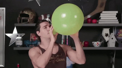 inflando globo