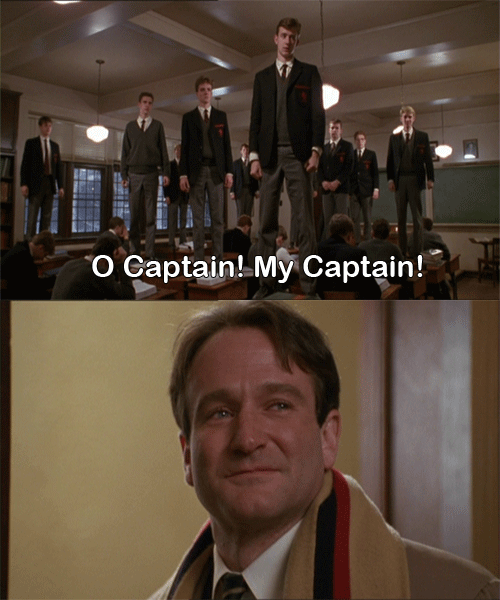 oh captain my captain from dead poets society