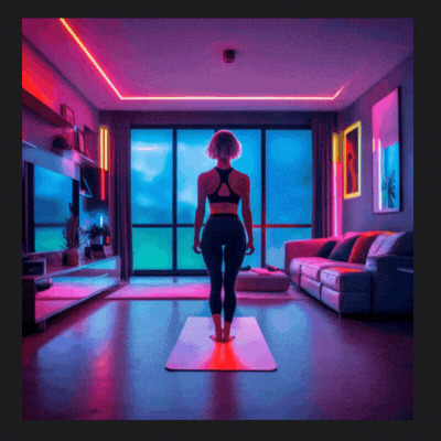 Home workout animation