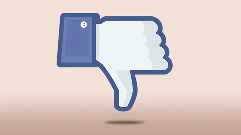 dislike facebook icon