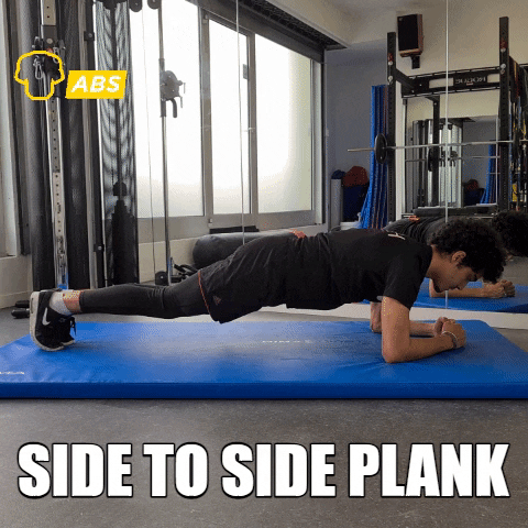 Mise en images de la Side to Side plank.