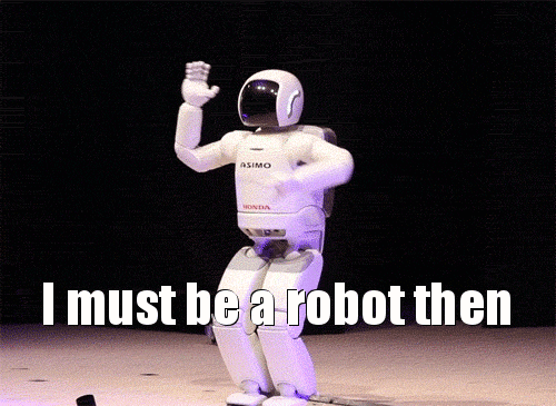 A robot becoming self-aware