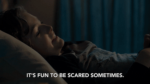 Scared Katie Holmes GIF by Brahms: The Boy 2