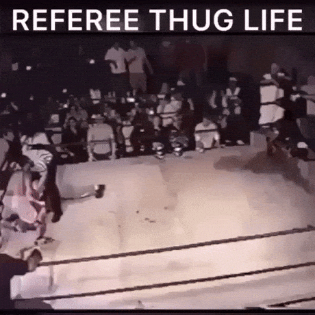 Referee thug life in funny gifs