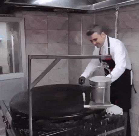 The way he make noodles in satisfying gifs