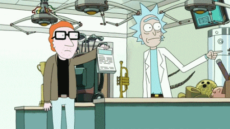 Image result for Rick and Morty Bored GIf